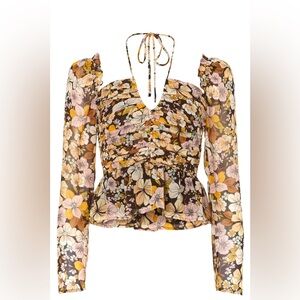 Toni Top in Brown & Yellow Floral
ASTR THE LABEL XS